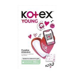 KOTEX YOUNG Ultraslim slipové vložky 40 ks obraz