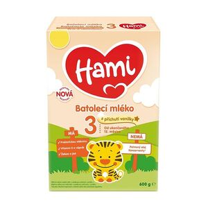 HAMI 3 Batolecí mléko s příchutí vanilky od ukončeného 12. měsíce 600 g obraz