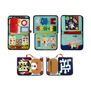 2KIDS TOYS Senzorická busy kniha medvídek obraz