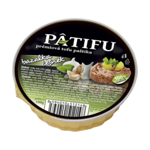 PATIFU Prémiová tofu paštika bazalka a česnek 100 g obraz