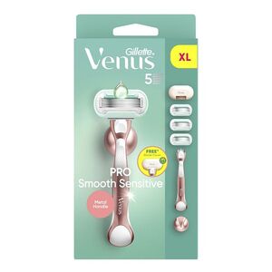 GILLETTE Venus Deluxe Smooth sensitive Holící strojek + Náhradní hlavice 3 kusy obraz