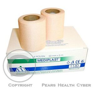 Náplast Mediplast 5cm x 5m 1140 6ks obraz