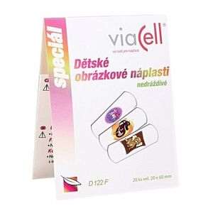 VIACELL D122F dětské obrázkové náplasti 20 x 60 mm 20 kusů obraz