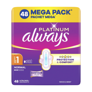 ALWAYS Platinum Protect & Comfort Hygienické vložky Normal 48 kusů obraz