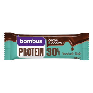 BOMBUS Protein 30% kakao a kokos 50 g obraz