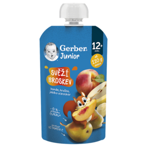 GERBER Junior kapsička svěží broskev 110 g obraz
