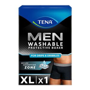 TENA Men washable boxers černé inkontinenční boxerky XL 1 kus obraz