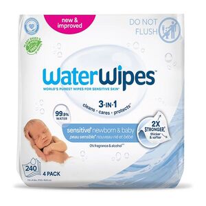 WATERWIPES Ubrousky vlhčené Newborn&Baby 3in1 240 kusů obraz