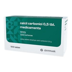 CALCII CARBONICI 0, 5 tbl. Medicamenta 100 tablet obraz