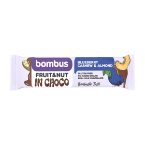 BOMBUS Fruit & nut borůvka ovocná tyčinka 40 g obraz