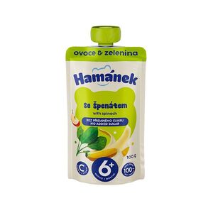 HAMÁNEK Jablko, banán a špenát 6m+ 100 g obraz