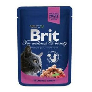 BRIT Premium Cat kapsa with Salmon & Trout 100 g obraz