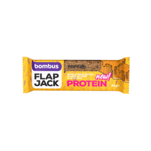 BOMBUS Flapjack protein toffe ovesná tyčinka 80 g obraz