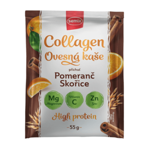 SEMIX Ovesná kaše s kolagenem s pomerančem a skořicí se sladidlem 55 g obraz