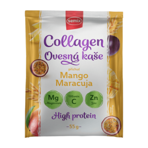 SEMIX Ovesná kaše s kolagenem s mangem a maracujou se sladidlem 55 g obraz