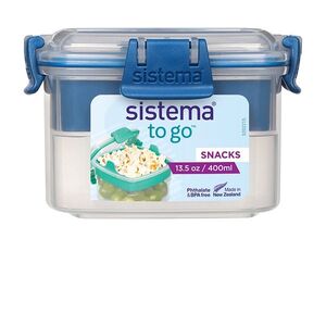 SISTEMA To go krabička s miskou modrá 400 ml obraz
