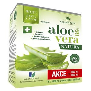 PHARMA ACTIV AloeVeraLife Natura 1000 ml + 1000 ml obraz