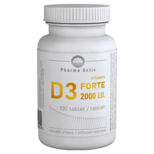 PHARMA ACTIV Vitamin D3 forte 2000 I.U. 100 tablet obraz