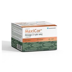 MAXICOR Omega 3 rybí olej + vitamín E 120 tobolek obraz