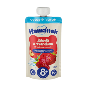 HAMÁNEK Jahoda s tvarohem 8m+ 100 g obraz