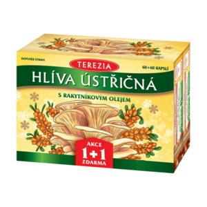 TEREZIA Hlíva ústřičná s rakytníkovým olejem 60 + 60 kapslí obraz