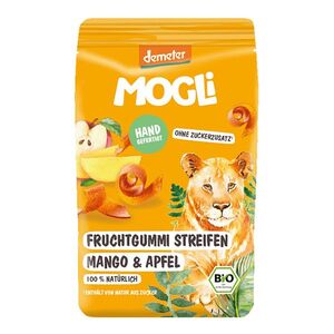 MOGLI Ovocné pásky s psylliem mango a jablko BIO 25 g obraz