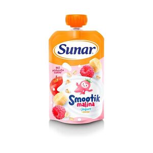 SUNAR Smootík malina jogurt oves kapsička 12m+ 120 g obraz