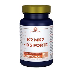 PHARMA ACTIV Lipozomal K2 MK7 + D3 forte 120 tobolek obraz