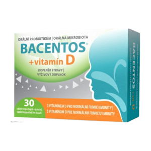 BACENTOS + vitamín D orální probiotikum 30 tablet obraz