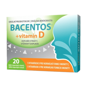 BACENTOS + vitamín D orální probiotikum 20 tablet obraz