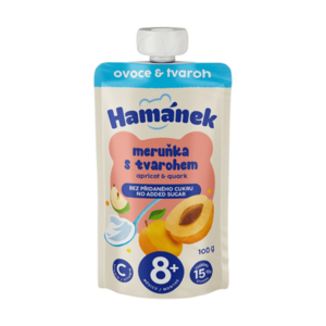 HAMÁNEK Meruňka s tvarohem 8m+ 100 g obraz