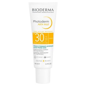BIODERMA Photoderm AKN Mat SPF 30 Zmatňující krém na opalování 40 ml obraz
