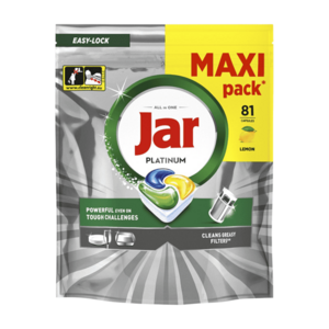 JAR Tablety do myčky Platinum All-in-One Yellow 81 kusů obraz
