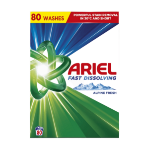 ARIEL Alpine Fresh Prací prášek 80 praní 4, 4 kg obraz