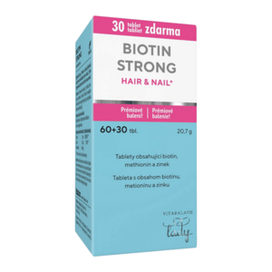 VITABALANS LADY Biotin strong hair & nail 60 tablet + 30 tablet ZDARMA obraz