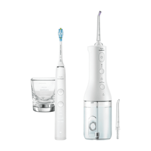 PHILIPS SONICARE 9000 DiamondClean white + Power Flosser white HX3886/41 obraz