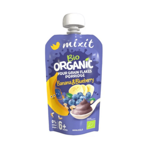 MIXIT Kapsička banán a borůvka BIO 110 g obraz
