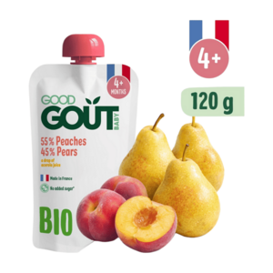 GOOD GOUT Broskev s hruškou od 4.měsíce BIO 120 g obraz