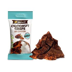 MIXIT Kokosové chipsy kakao 45 g obraz