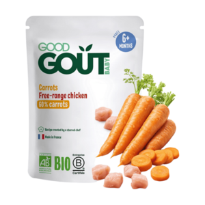 GOOD GOUT Mrkev s farmářským kuřátkem BIO 190 g obraz