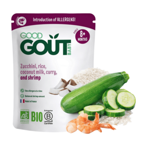 GOOD GOUT Krevety s rýží cuketou a kokosovým mlékem 8m+ BIO 190 g obraz
