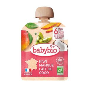 BABYBIO Kapsička kiwi mango kokos 6m+ 90 g obraz