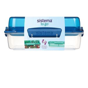 SISTEMA To go krabička na oběd flip and nest modrá 1, 8 l obraz