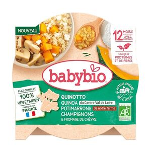 BABYBIO Rizoto z quinoy s dýní, žampiony a kozím sýrem BIO 230 g obraz