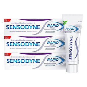 SENSODYNE Rapid Whitening Zubní pasta 3 x 75 ml obraz