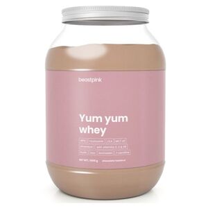 GYMBEAM BeastPink Yum yum whey protein čokoláda lískový oříšek 1000 g obraz