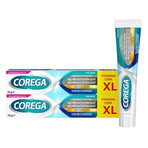 COREGA Extra silný fixační krém bez příchuti XL 2 x 70g obraz