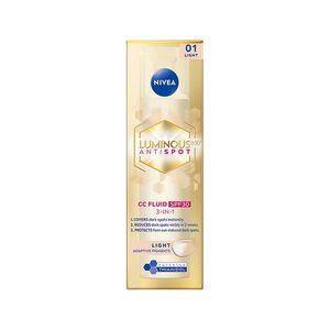 NIVEA CC krém Cellular Luminous světlý 40 ml, Určené (na): Hydratace, Druh zboží: Pleťový krém, Objem (ml): 40 ml, Klíčová vlastnost: Hydratační obraz