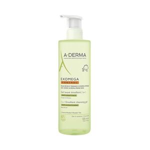 A-DERMA Exomega Control Zvláčňující mycí gel 2v1 500 ml obraz