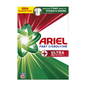 ARIEL Plus Ultra Oxi Effect Prací prášek 80 praní 4, 4 kg obraz